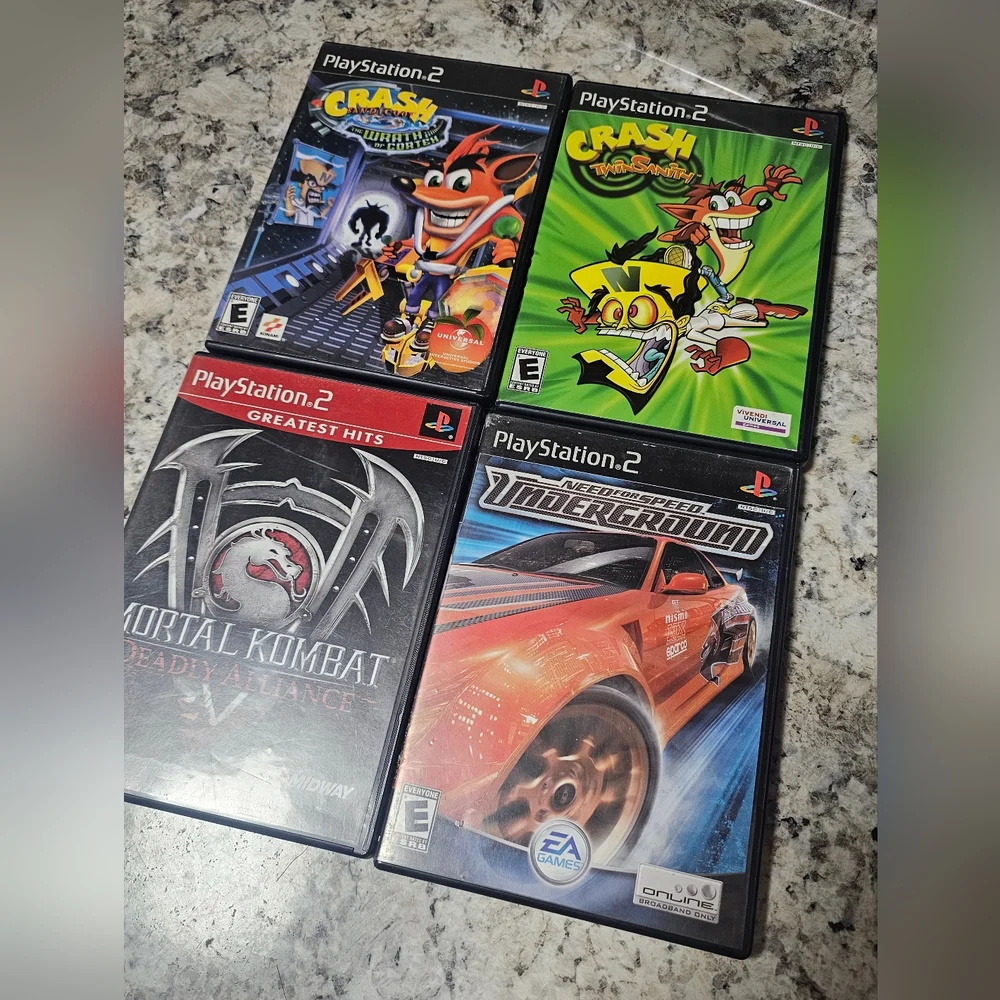 4 of PlayStation2 games bundle